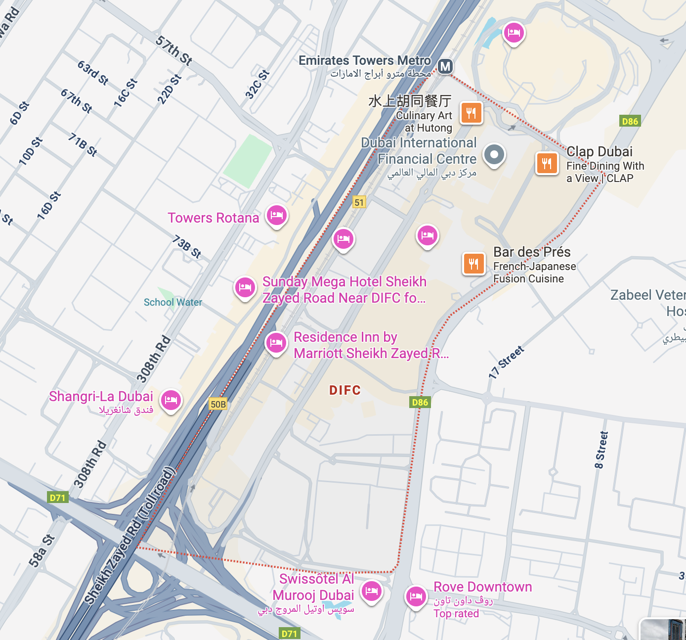 DIFC Map